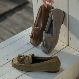 SOVO 벤보르 발편한 털안감 단화 로퍼 여성단화 플랫 1.5cm