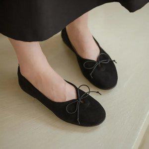 SOVO 앙쥬드 소프트 스웨이드 여성 단화 플랫 가을신발 1cm