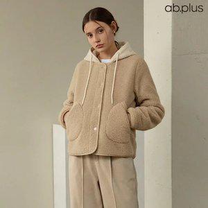 [ab.plus] 니트 후드 테디 자켓 (LSA1MU42A)