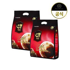G7 퓨어블랙 2g 200개입 x 2개 / 베트남 원두 커피 다크 아메리카노