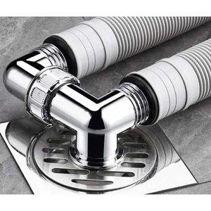 세탁기 배수관 배수구 캡 2구 베란다 트랩 덮개 물빠짐 가정용 바닥