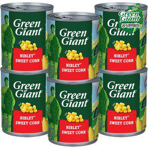 탱글식감 그린자이언트 니블렛스위트콘 195g X 6캔