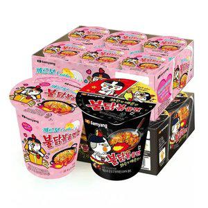 삼양 컵 불닭볶음면 6입 + 까르보불닭볶음면 6입