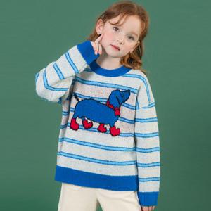 [아이러브제이] 당당강아지 스트라이프 니트 티 JWWTO57