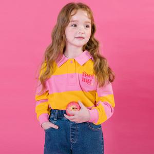 [아이러브제이] 필링 크롭 스트라이프 카라 티 JWWTO49