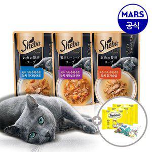 쉬바 수제 수프 24개 골라담기+캣닢쿠션+템테이션12gx3팩