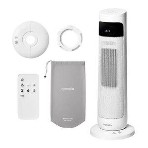 홈리아 스탠드형 무소음 PTC 온풍기 가정용 거실 전기히터 난방기