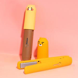 카카오프렌즈 휴대용 무선 미니 고데기