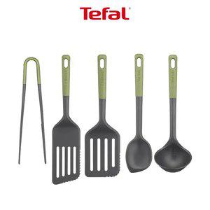 [테팔] 에센셜 2in1 5종 세트(국자+볶음스푼+뒤집개+긴뒤집개+집게)