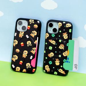 카카오프렌즈 럭키버거 투카드 마그네틱 맥세이프 범퍼 케이스 아이폰17/16/15/14/13/