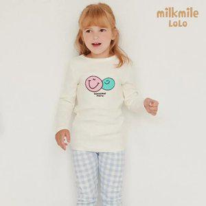 [밀크마일로로] 스마일친구체크실내상하복