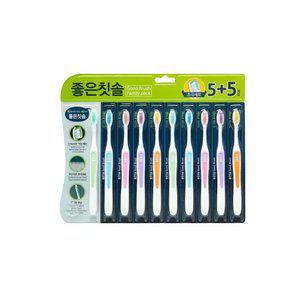 좋은칫솔 초극세모, 10입, 1개