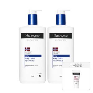 뉴트로지나 데일리 바디 로션 450ml, 2개+증정(인텐스 리페어 시카 에멀젼 15ml, 1개)