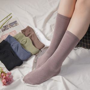 [프롬산타] 자체제작 10켤레 여성용 장목양말 도톰롱삭스 국산/흰/검정/데일리/원피스