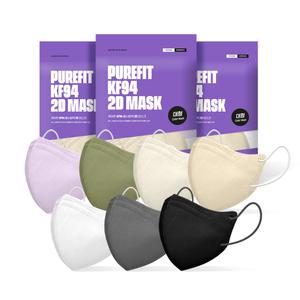 마스크 국내산 새부리형 대/중/소형 KF94 2D 컬러마스크 황사방역 일회용 미세먼지 국