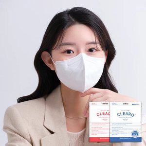 클레로 새부리형 KF94 국산 마스크 50매 /100매 (화이트 /블랙) 식약처인증 개별포장