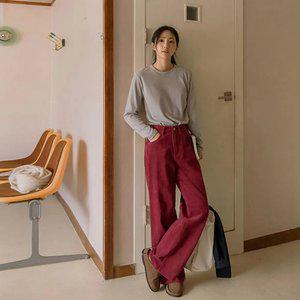 라트 코듀로이 와이드팬츠