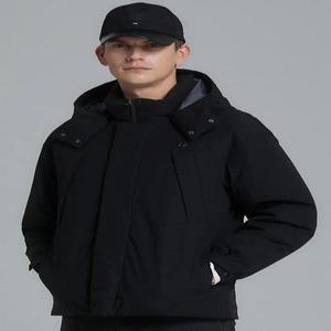 [엘르골프] 남성 후드 탈부착 씬다운 점퍼_6I72004