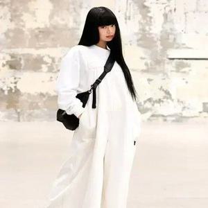 여성 서스펜더 와이드 핏 오버롤_5K62911