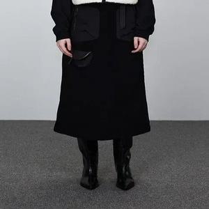 여성 코듀로이 파우치 셋업 스커트_5K81814