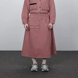 여성 유틸리티 데님 스커트_5K62622