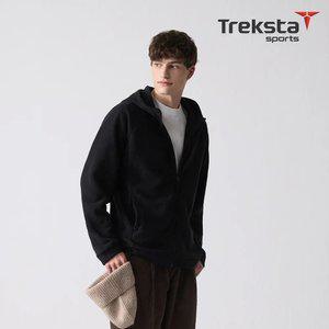 [트렉스타] 25FW 남성 후드 플리스재킷 블랙