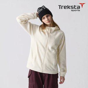 [트렉스타] 25FW 여성 후드 플리스재킷 아이보리
