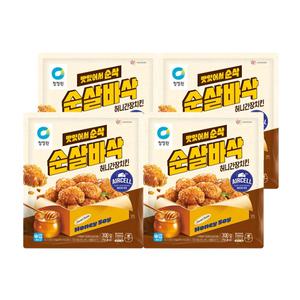 청정원 순살바삭허니간장치킨, 300g, 4개