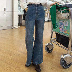 탄탄 밴딩 와이드 부츠컷진(숏/기본/롱)