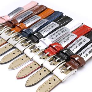 [타임뷰] 스퀘어버클 가죽시계밴드 소가죽시계줄 12mm