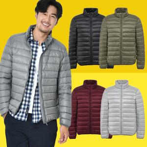 남자 겨울 경량 숏 패딩 다운 점퍼 작업복 잠바 근무복 깔깔이