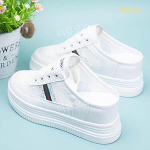 뮬 블로퍼 10cm 키높이 운동화 대학생 캔버스 캐주얼 티류으스