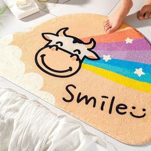 빨아쓰는 귀여운 카툰 욕실 현관 주방 극세사 메모리폼 발매트 건조 드라잉 발 매트