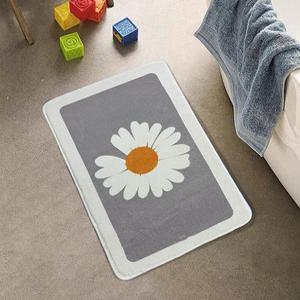 이빨빠진 데이지 욕실 현관 주방 화장실 가정 극세사 발매트 건조 드라잉 매트 (2장)