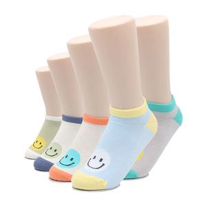 국산 귀여운 아기양말 발목양말 스마일 포인트 5켤레 묶음 / 아동 애기 선물 여름