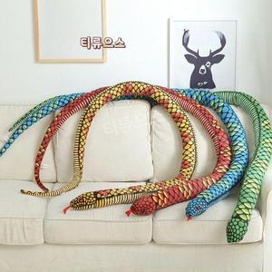 봉제인형 리얼한 뱀인형 대형 인형 애착 동물 티류으스