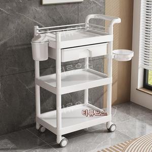 히트 상품미용 웨건 선반 미용실 피부샵 트레이 웨건 살롱 이동식 핸드 카트 주방 티류