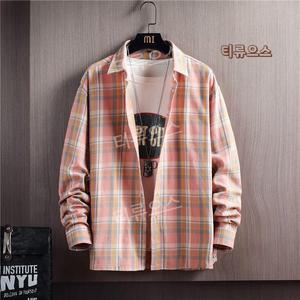 셔츠 무늬 체크 셔츠/격자 남성 캐주얼 그해우리는 최우식 남방 티류으스