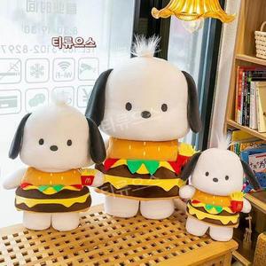 귀여운 포차코 햄버거 봉제 인형 가방 의류 크로스 바디 가방 장난감 티류으스