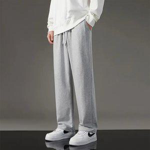 (1플러스1) 트렌디 심플 베이직 기모 와이드 팬츠 남자 데일리 오버핏 트레이닝 바지