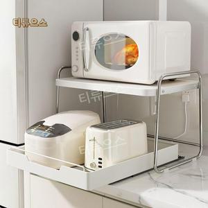 스테인리스 강 이층 전자렌지선반 전자레인지수납장 티류으스
