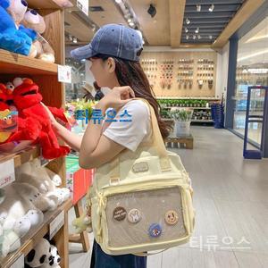 신제품마켓 크로스 이타백 데코용 굿즈 백팩 숄더 투명 덕질 오타쿠 가방 티류으스