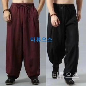티류으스 법복 승복 팬츠 남녀공용 빅사이즈 여름 겨울 스님 바지 절복 세트