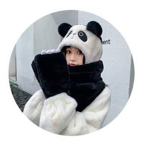 후드담요 판다 뽀글이 겨울 집순이 이불 낮잠 전신 가운 극세사담요