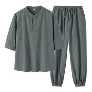 삼베옷 여름 삼배 절복 생활 개량 한복 세트 빅사이즈 남성 린넨 정장