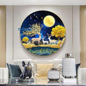 귀신도 무서워하는 복숭아 꽃나무 보석십자수 DIY 원형 비즈 큐빅 전체수 도구 세트