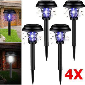 LED 해충퇴치기 전기 모기 방수 태양열 퇴치기 광 모드 실외 정원 잔디 조명 센서 퇴