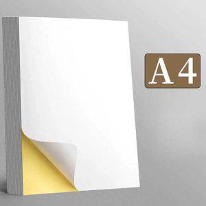 접착식 A4 용지 라벨 스티커 크라프트지 방수 인쇄 종이 프린터 라벨지 100매