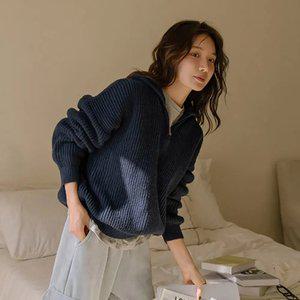 코리스 도톰하찌 반집업니트