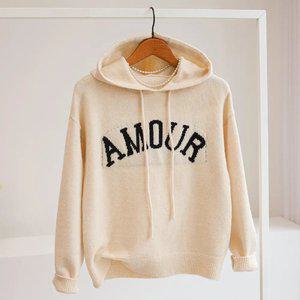 [잇수다] 알무르 레터링 루즈핏 후드 니트